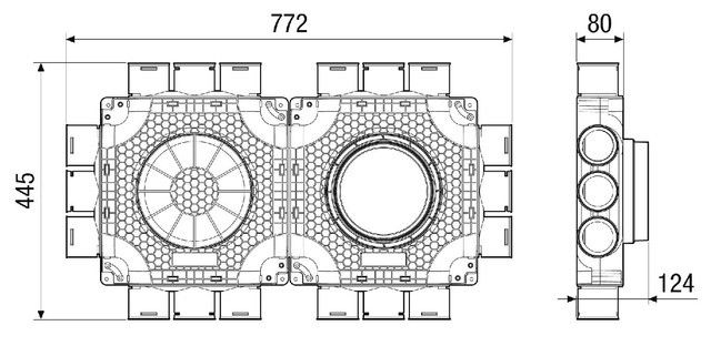 Luftverteiler doppelt MA-FDV18-63