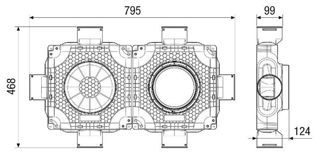 Luftverteiler doppelt MA-FDV6-90