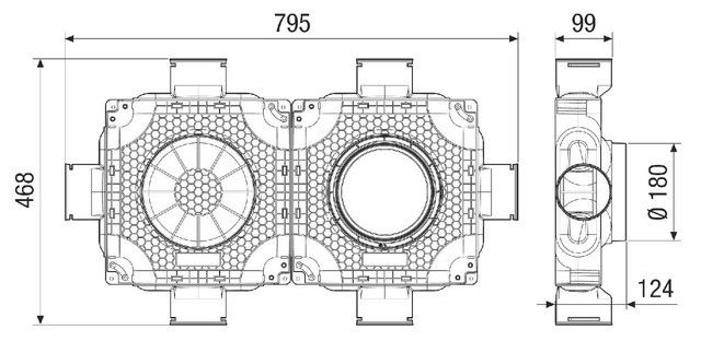 Luftverteiler doppelt MA-FDV6-90