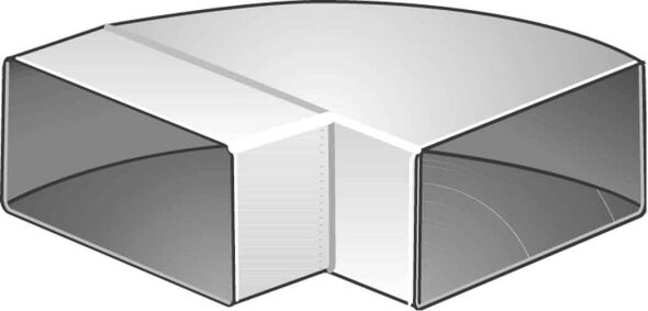 Flachkanalbogen FLB 100H