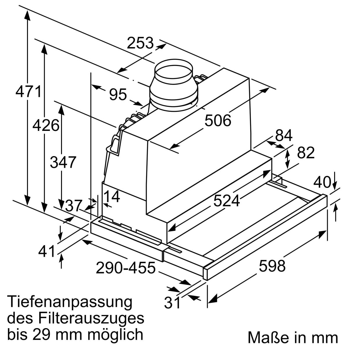 Flachschirmhaube LI67SA671