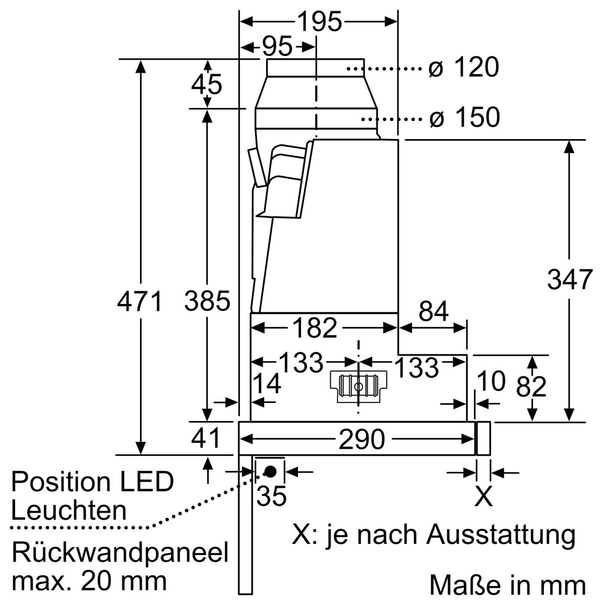 Flachschirmhaube LI67RA561