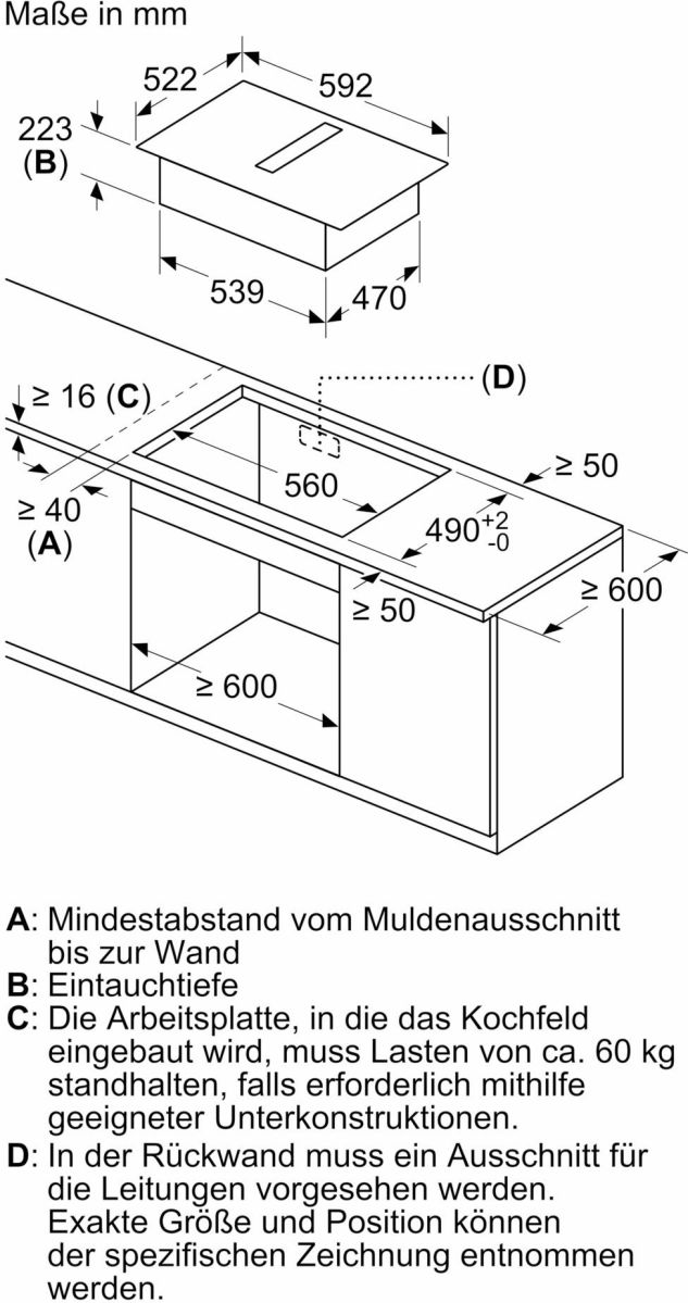 EB-Kochfeld-Dunstset ED611BGA7