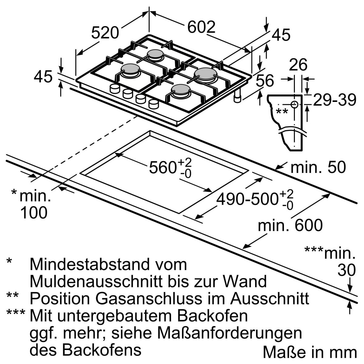EB-Autark-Gaskochfeld ER6A6PB70D