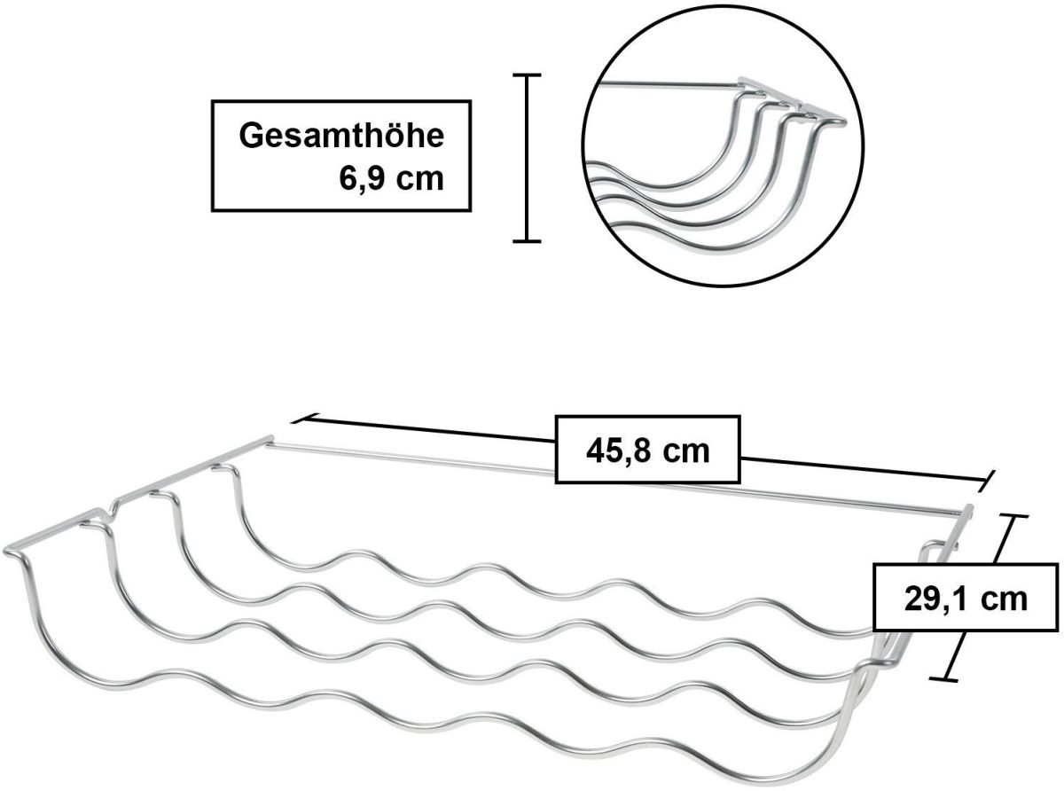 Flaschenablage KS10Z030 verchromt