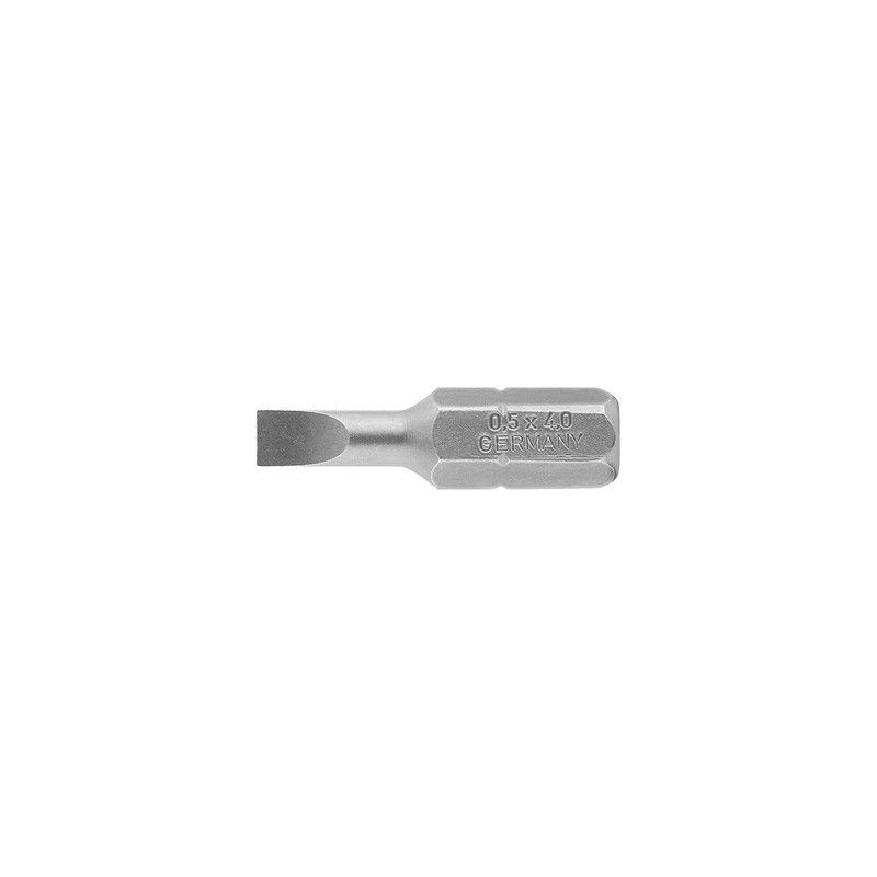 Bit für Schlitzschrauben BIT C 6,3 0,5X4,0X25 Bit für Schlitzschrauben BIT C 6,3 0,5X4,0X25
