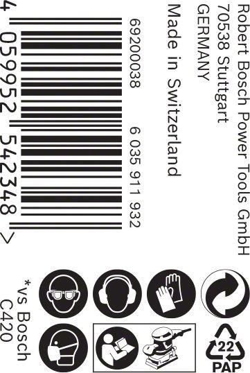 C470 Schleifpapier 2608900896