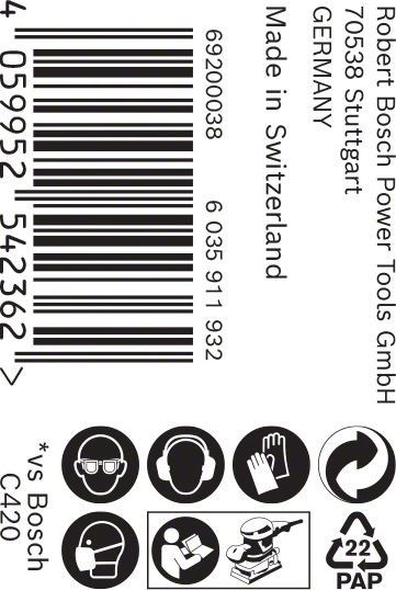 C470 Schleifpapier 2608900898