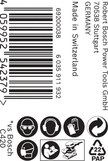 C470 Schleifpapier 2608900899