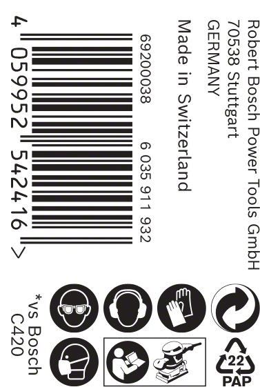 C470 Schleifpapier 2608900903