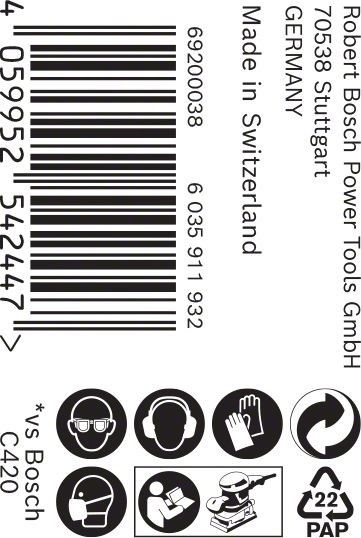 C470 Schleifpapier 2608900906