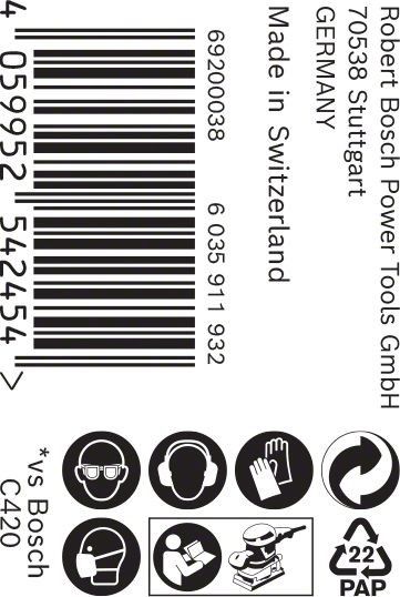 C470 Schleifpapier 2608900907