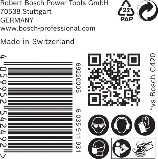 C470 Schleifpapier 2608900911