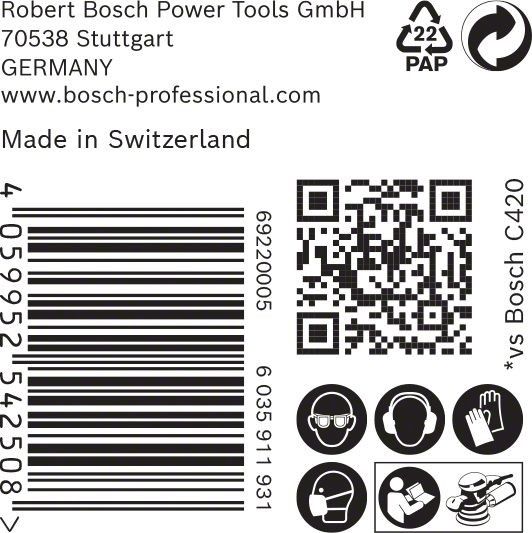 C470 Schleifpapier 2608900912