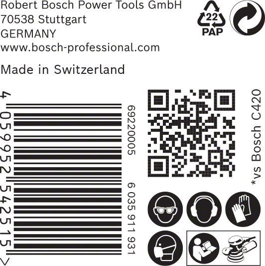 C470 Schleifpapier 2608900914