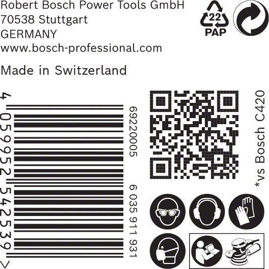 C470 Schleifpapier 2608900915