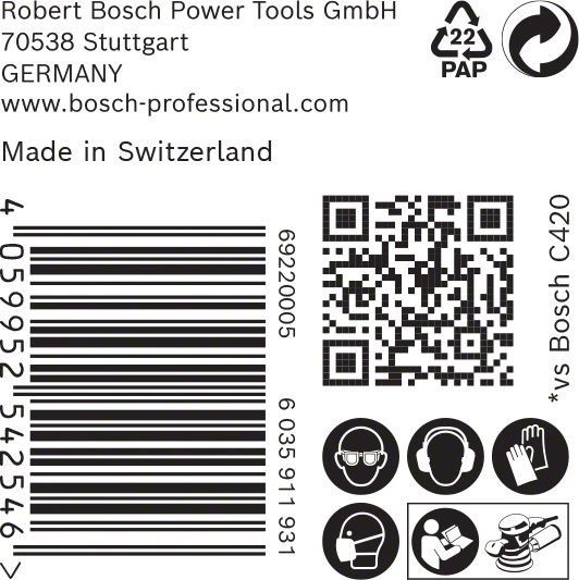 C470 Schleifpapier 2608900916