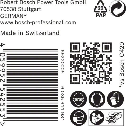 C470 Schleifpapier 2608900917