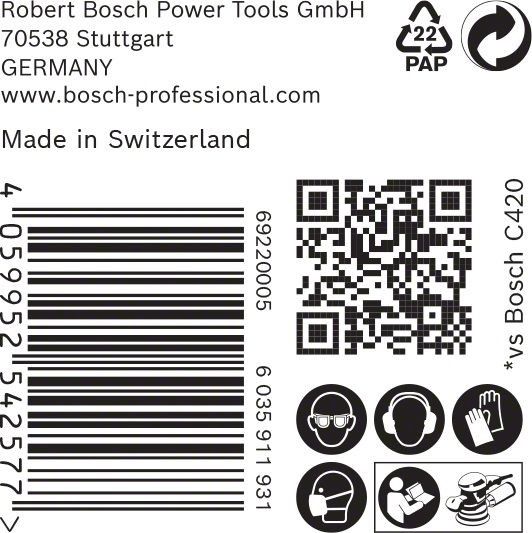 C470 Schleifpapier 2608900919