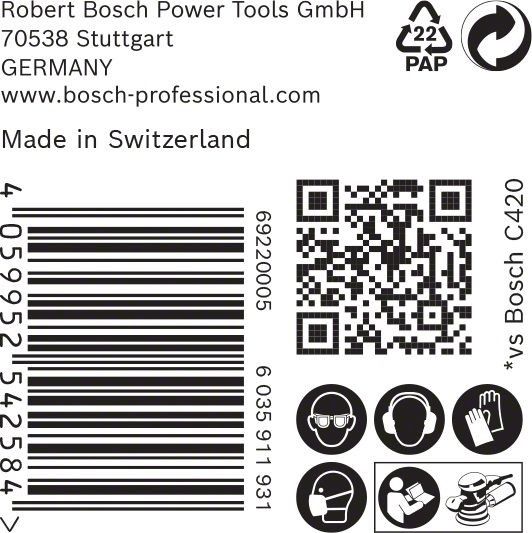 C470 Schleifpapier 2608900920