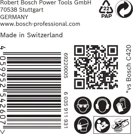 C470 Schleifpapier 2608900922