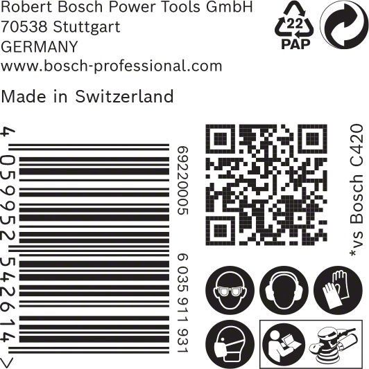 C470 Schleifpapier 2608900923