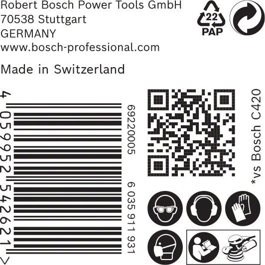 C470 Schleifpapier 2608900924