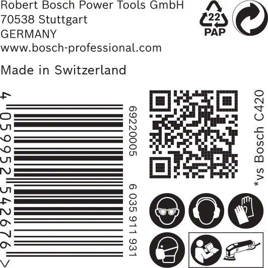 C470 Schleifpapier 2608900929