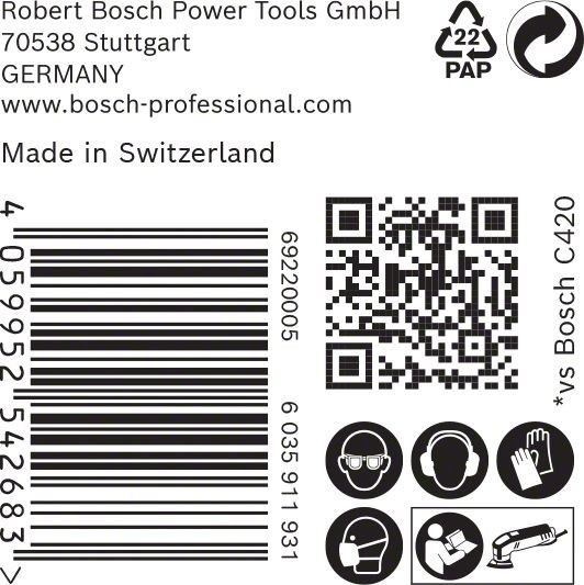 C470 Schleifpapier 2608900930
