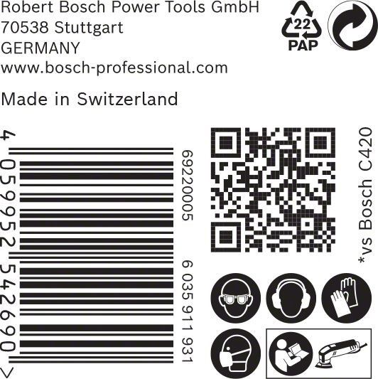 C470 Schleifpapier 2608900931