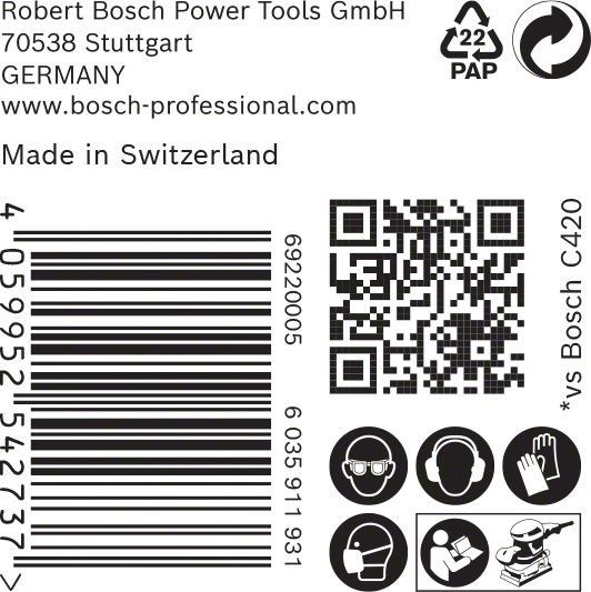 C470 Schleifpapier 2608900935