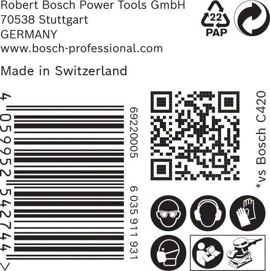 C470 Schleifpapier 2608900936