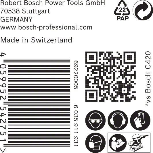 C470 Schleifpapier 2608900937