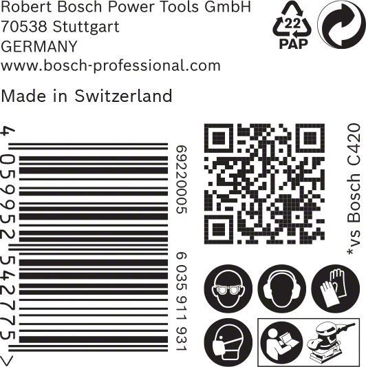 C470 Schleifpapier 2608900939