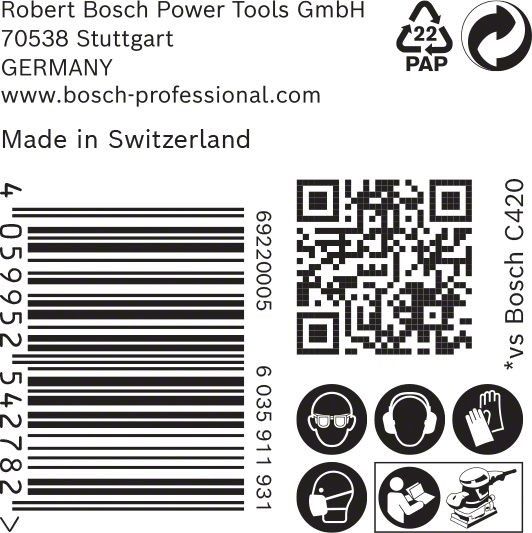 C470 Schleifpapier 2608900940