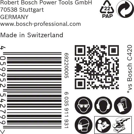 C470 Schleifpapier 2608900941