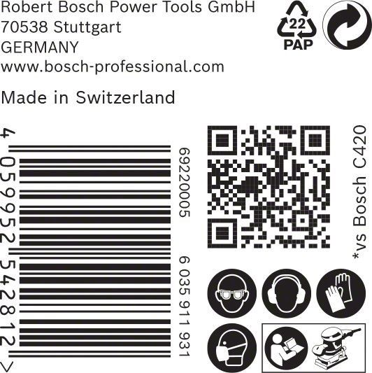 C470 Schleifpapier 2608900943