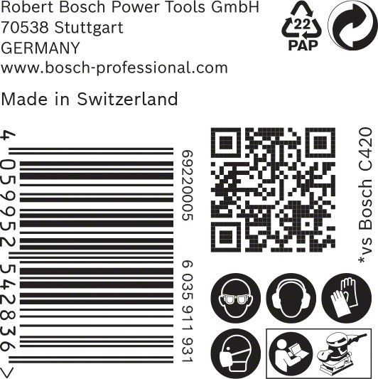 C470 Schleifpapier 2608900945