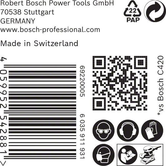C470 Schleifpapier 2608900950