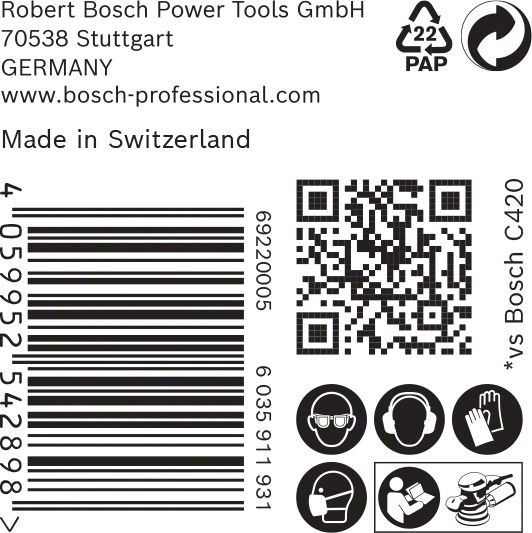 C470 Schleifpapier 2608900951