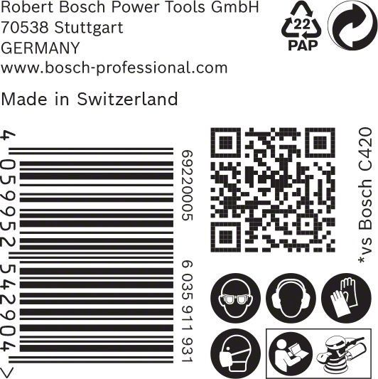 C470 Schleifpapier 2608900952
