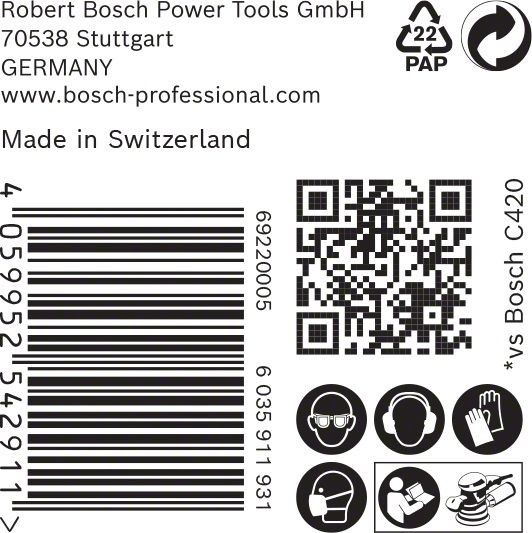 C470 Schleifpapier 2608900953