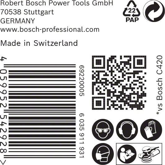 C470 Schleifpapier 2608900954