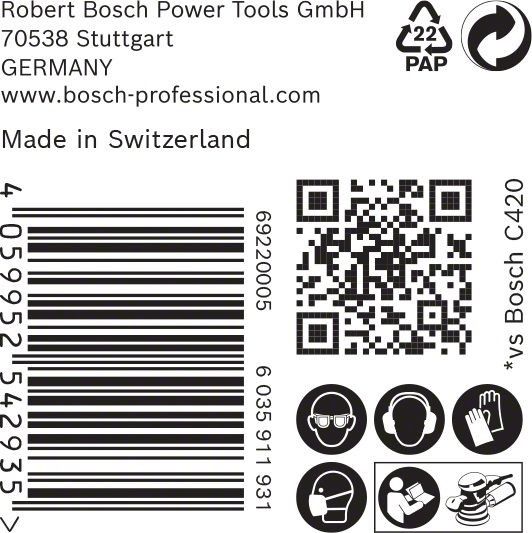 C470 Schleifpapier 2608900955