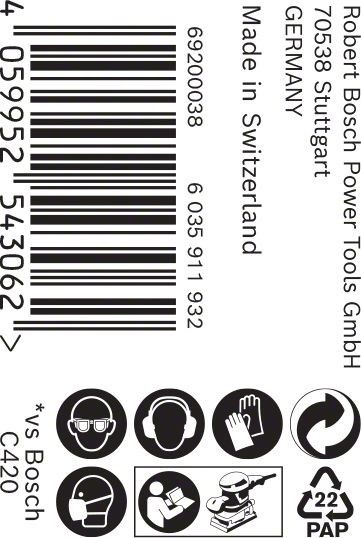C470 Schleifpapier 2608900968
