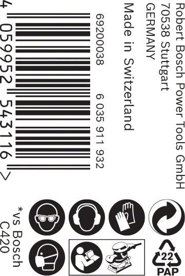 C470 Schleifpapier 2608900973