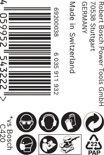 C470 Schleifpapier 2608900984
