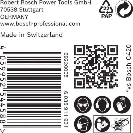 C470 Schleifpapier 2608901120