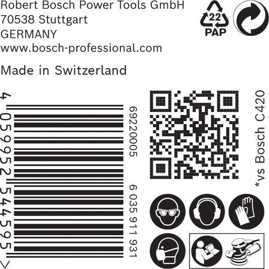 C470 Schleifpapier 2608901121