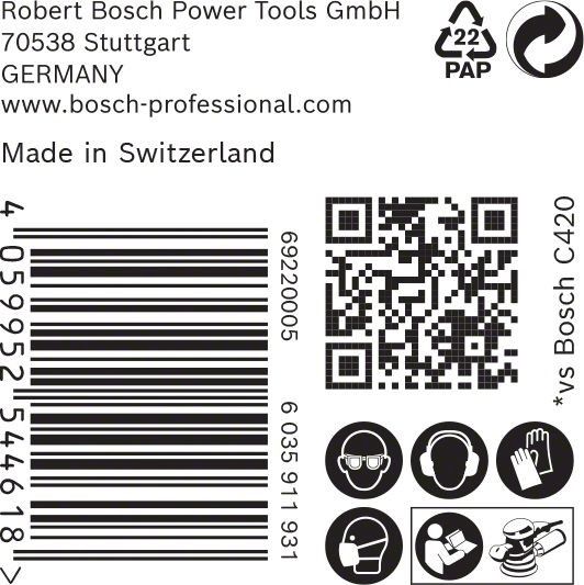 C470 Schleifpapier 2608901123